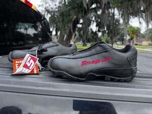 Snap on Official Product Black Work Shoes Size 7 Like New Condition